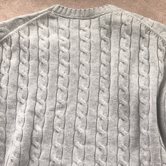 Aritzia Sunday Best Gray Cable Knit Women's Sweater - Picture 5 of 12